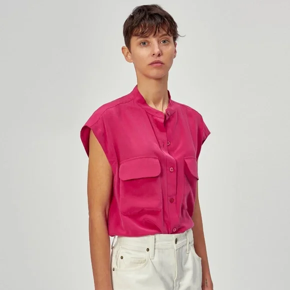 equipment pink blouse